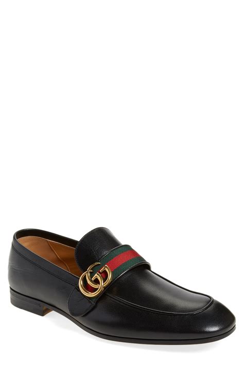 gucci men's smooth leather black loafer shoes 257824|gucci donnie loafer.